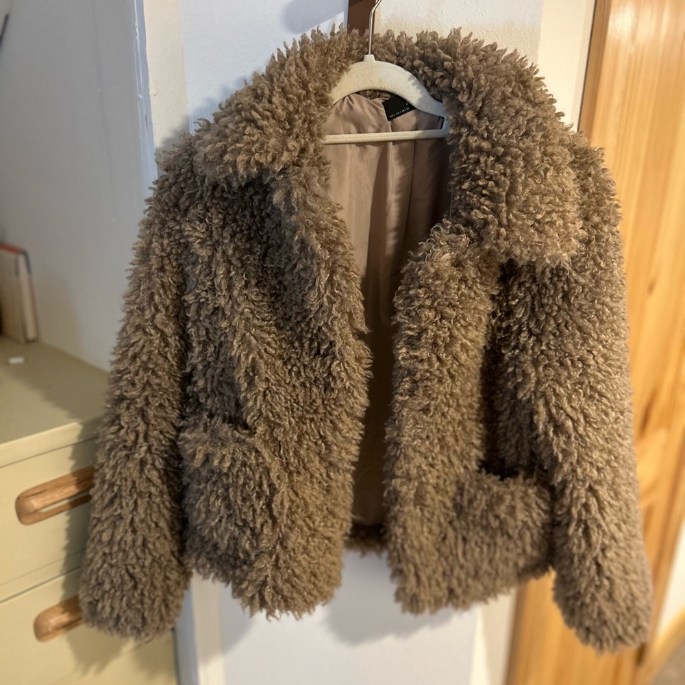 Faux fur jacket